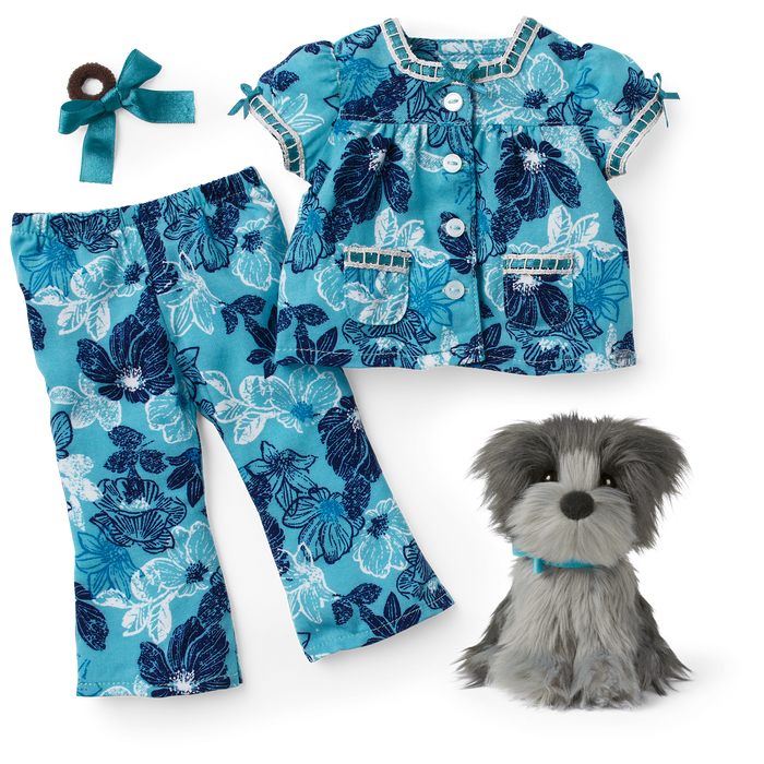 Nanea’s™ Floral Pajamas & Dog (Historical Characters)