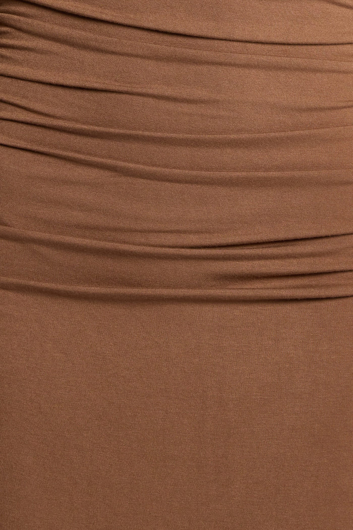 Petal and Pup USA DRESSES Nelson Long Sleeve Maxi Dress - Mocha