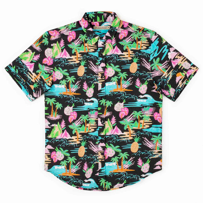 RSVLTS RSVLTS Bamboo Short Sleeve Shirt Neon Vacay – Bamboo Short Sleeve Shirt Neon Vacay – Bamboo Short Sleeve Shirt