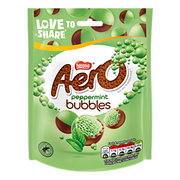 Nestle Aero Peppermint Bubbles Chocolate Pouches - 8 Count
