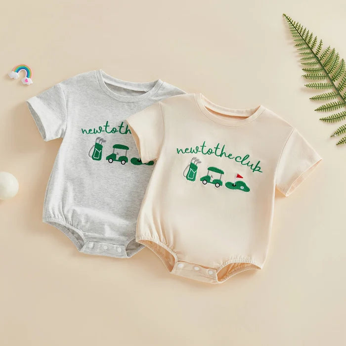 NEW TO THE CLUB Golf Onesie