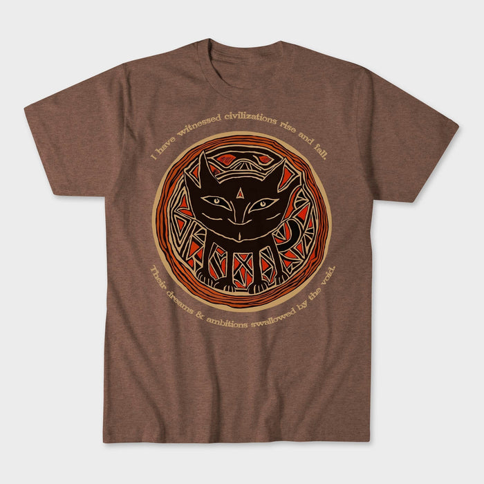 Nihilist Cat Existential Dread Tee | Morbid Cute, Dark Humor, Funny Existential Crisis Art T-Shirt