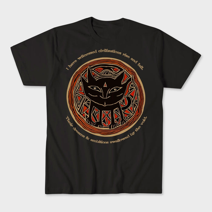 Nihilist Cat Existential Dread Tee | Morbid Cute, Dark Humor, Funny Existential Crisis Art T-Shirt
