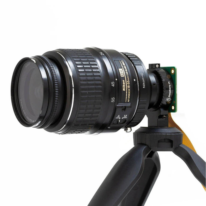 Nikon F-Mount to C-Mount Lens Adapter for Raspberry Pi HQ Camera [Discontinued] by Arducam - The Pi Hut