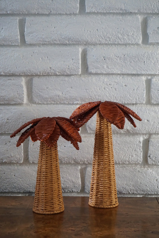Niyyah Wicker Palm Tree Set (2-Piece: 14" + 10") - Days of Eid