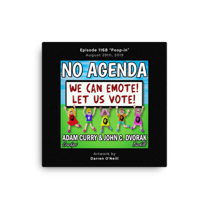 NO AGENDA 1168 - customizable canvas cover art