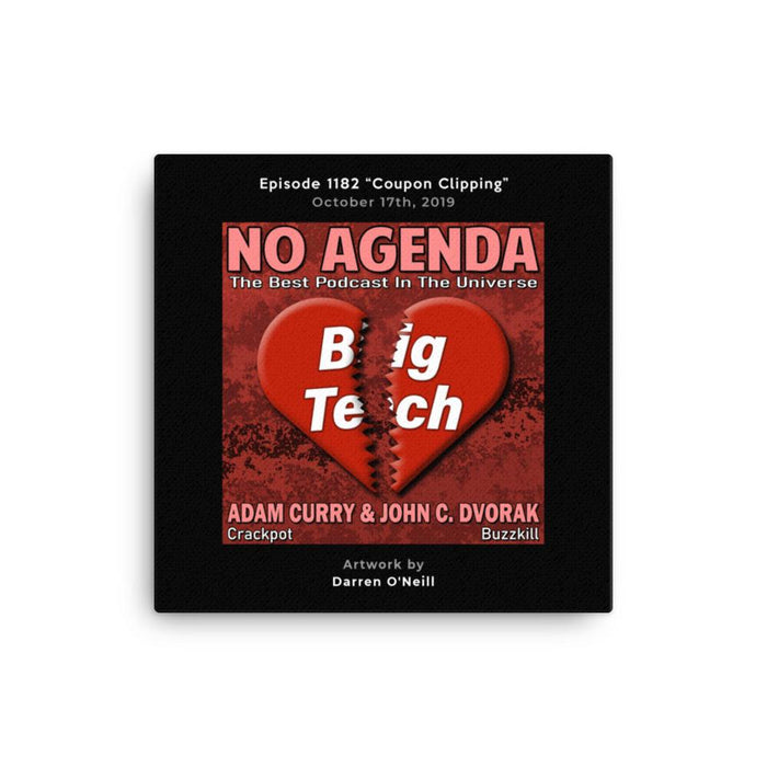 NO AGENDA 1182 - customizable canvas cover art