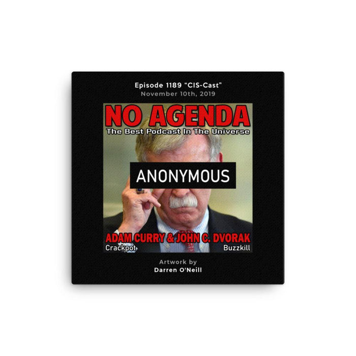 NO AGENDA 1189 - customizable canvas cover art