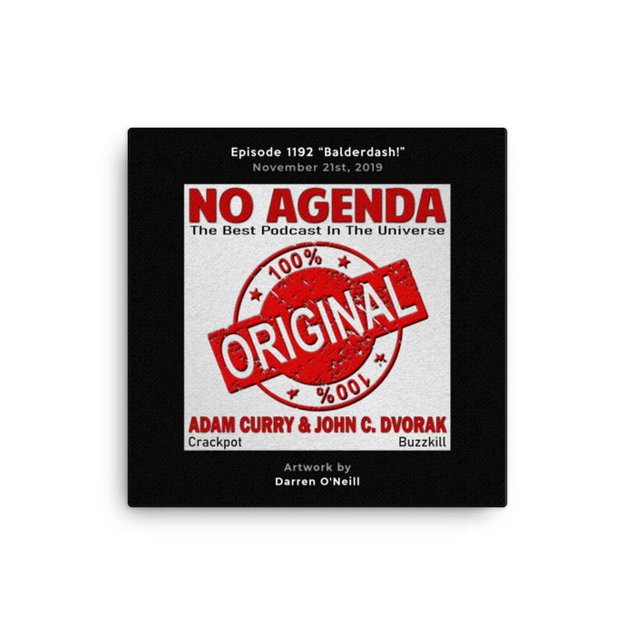 NO AGENDA 1192 - customizable canvas cover art