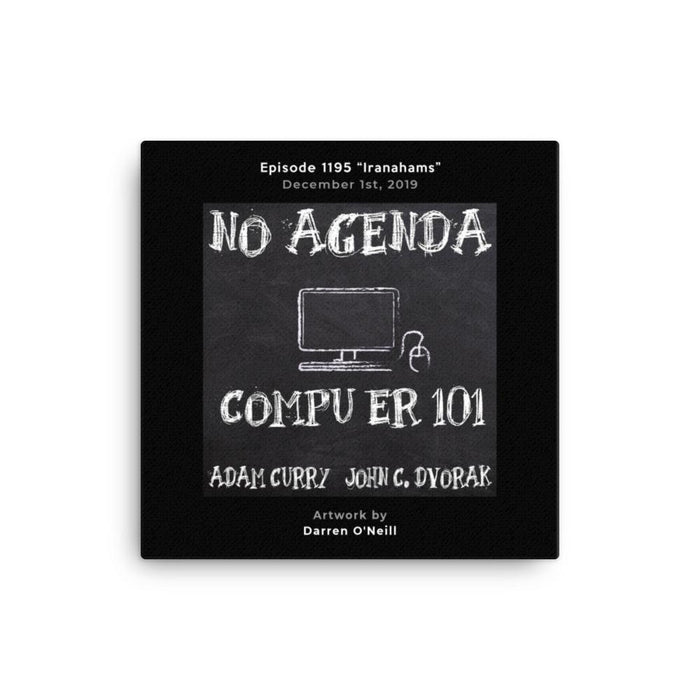 NO AGENDA 1195 - customizable canvas cover art