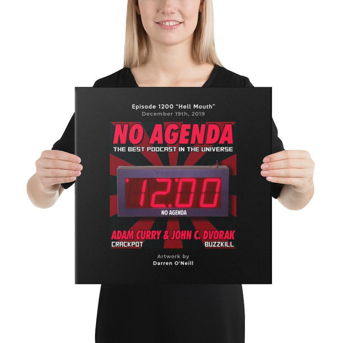 NO AGENDA 1200 - customizable canvas cover art