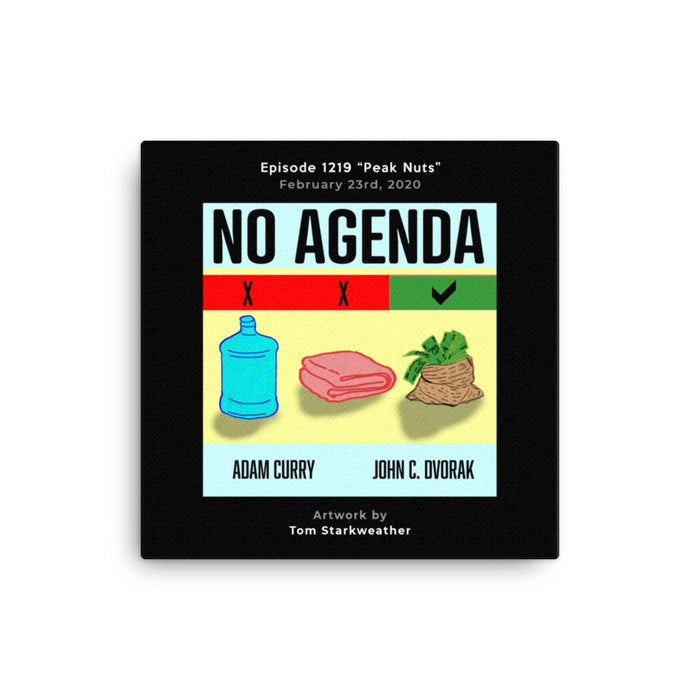 NO AGENDA 1219 - customizable canvas cover art