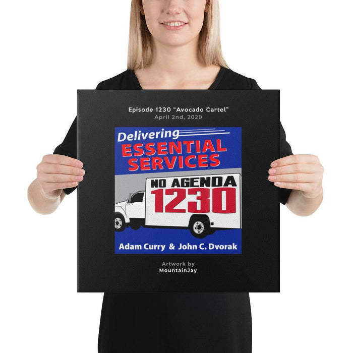NO AGENDA 1230 - customizable canvas cover art