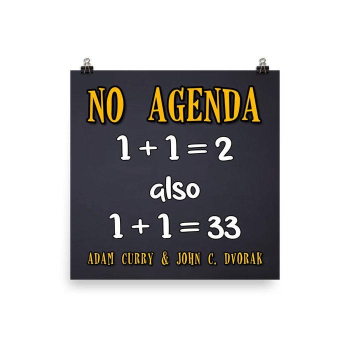 NO AGENDA 1324 - cover art poster print