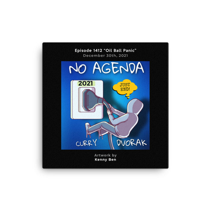NO AGENDA 1412 - customizable canvas cover art