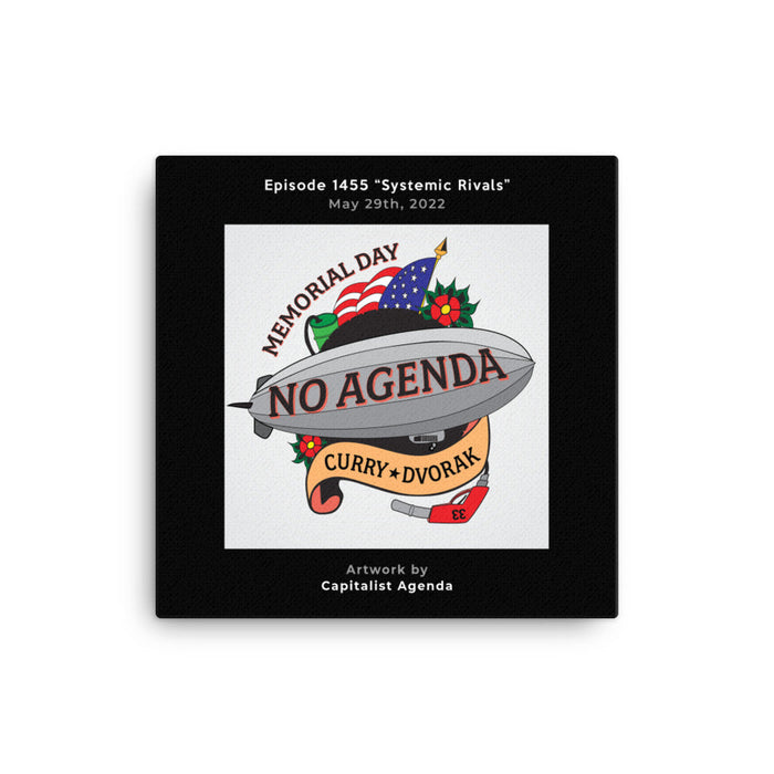 NO AGENDA 1455 - customizable canvas cover art
