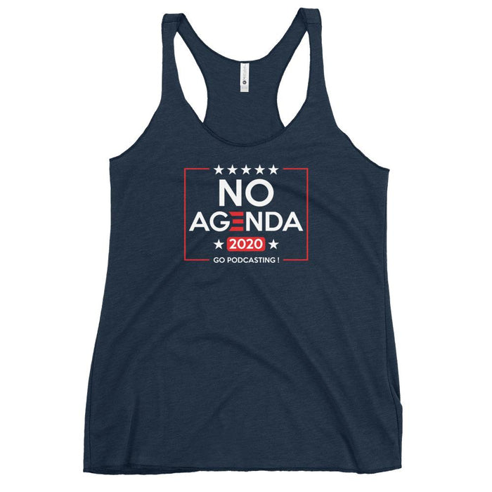 NO AGENDA 2020 - racerback tank