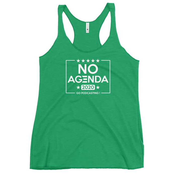 NO AGENDA 2020 - racerback tank