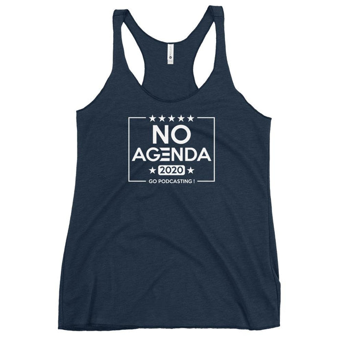 NO AGENDA 2020 - racerback tank