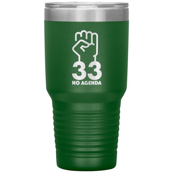 NO AGENDA 33 - 30 oz tumbler