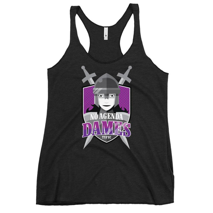 NO AGENDA DAMES - racerback tank