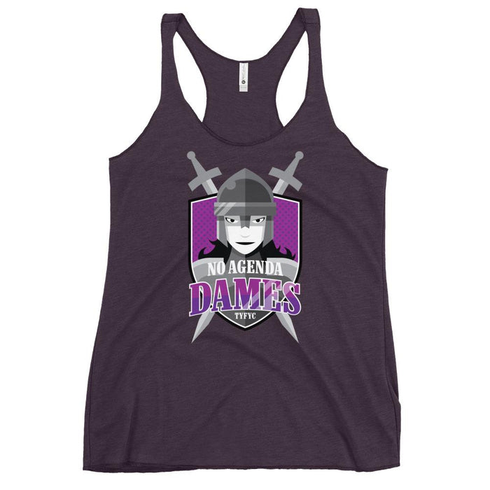 NO AGENDA DAMES - racerback tank