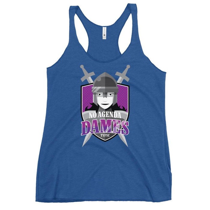 NO AGENDA DAMES - racerback tank