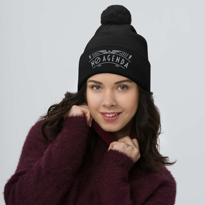 NO AGENDA RALLY - pom beanie