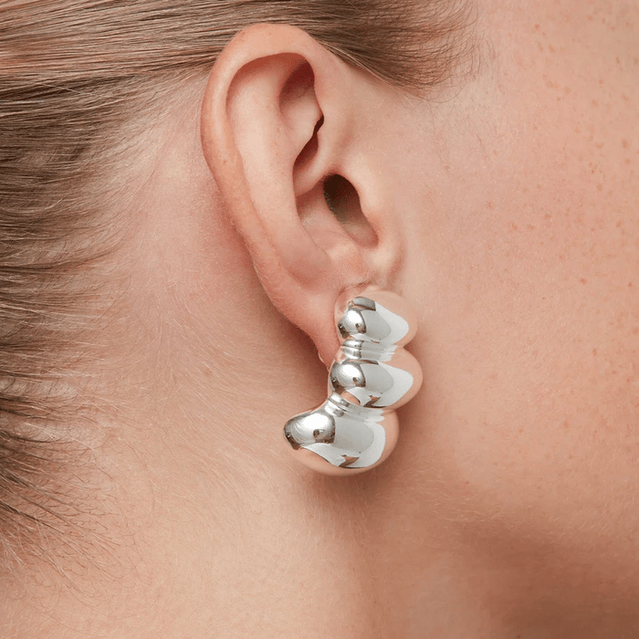 Non-Stop Earrings in Silver