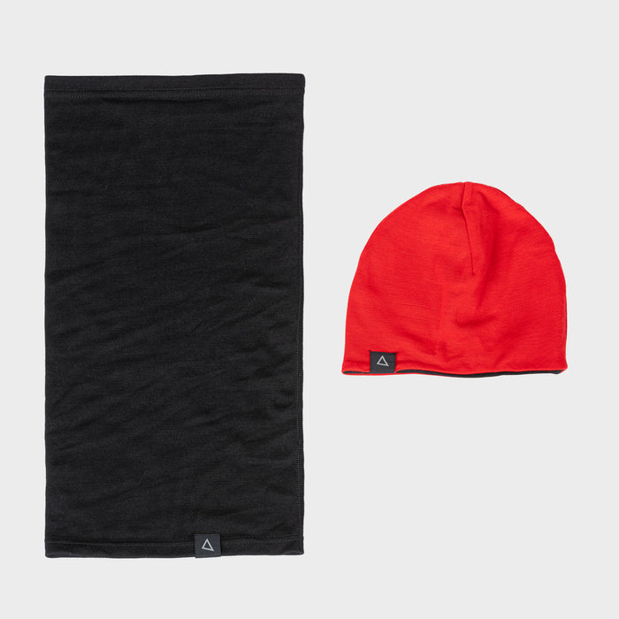 NORDIA ENSEMBLE TUQUE ET CACHE-COU MERINO AVALANCHE MATTE