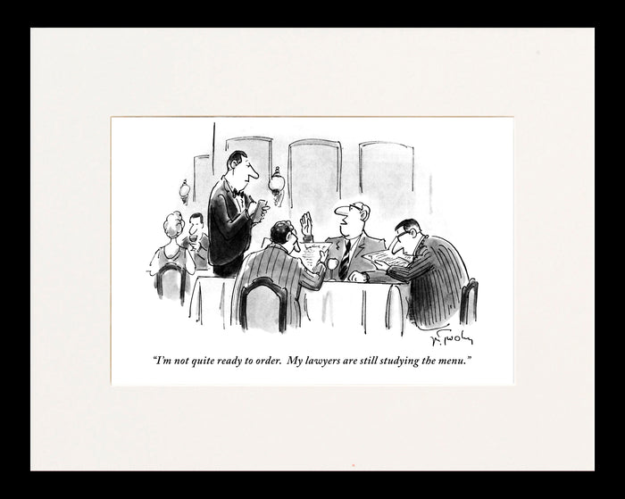 Not Quite Ready to Order Cartoon Print