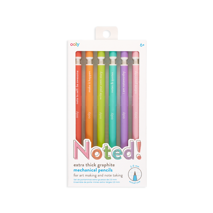 OOLY Noted mechanical pencils set of 6 in packaging
