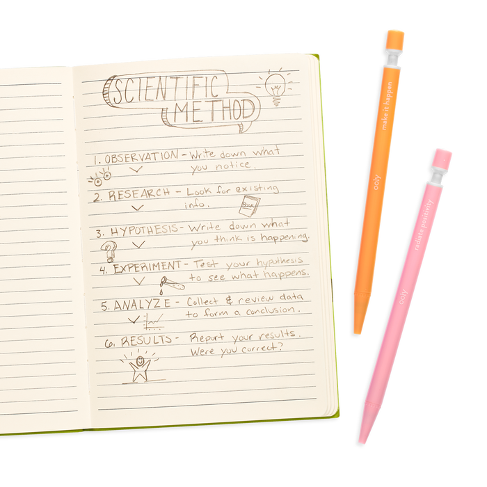 OOLY Noted mechanical pencils in use