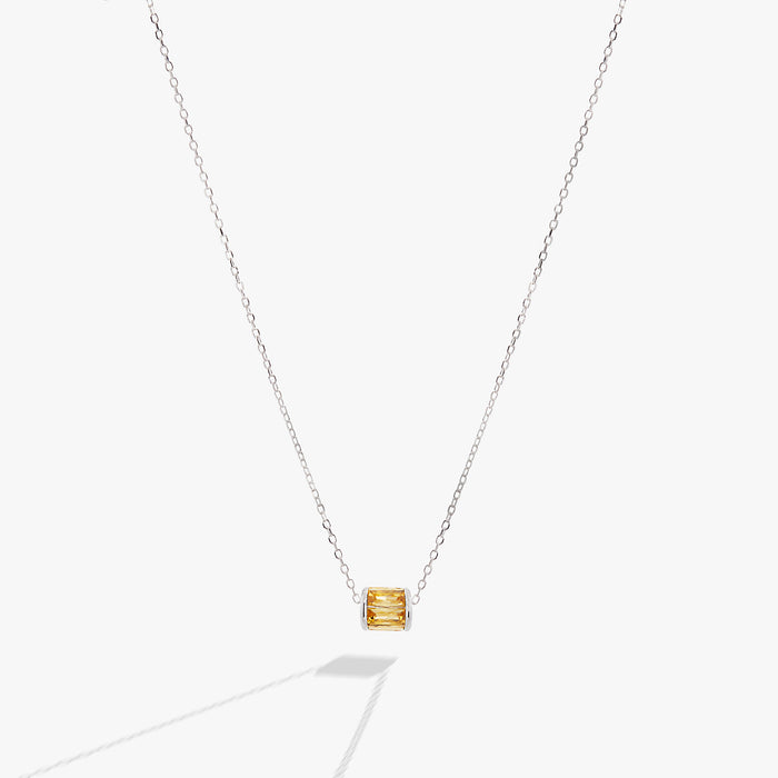 November Birthstone Precious Pendant Necklace