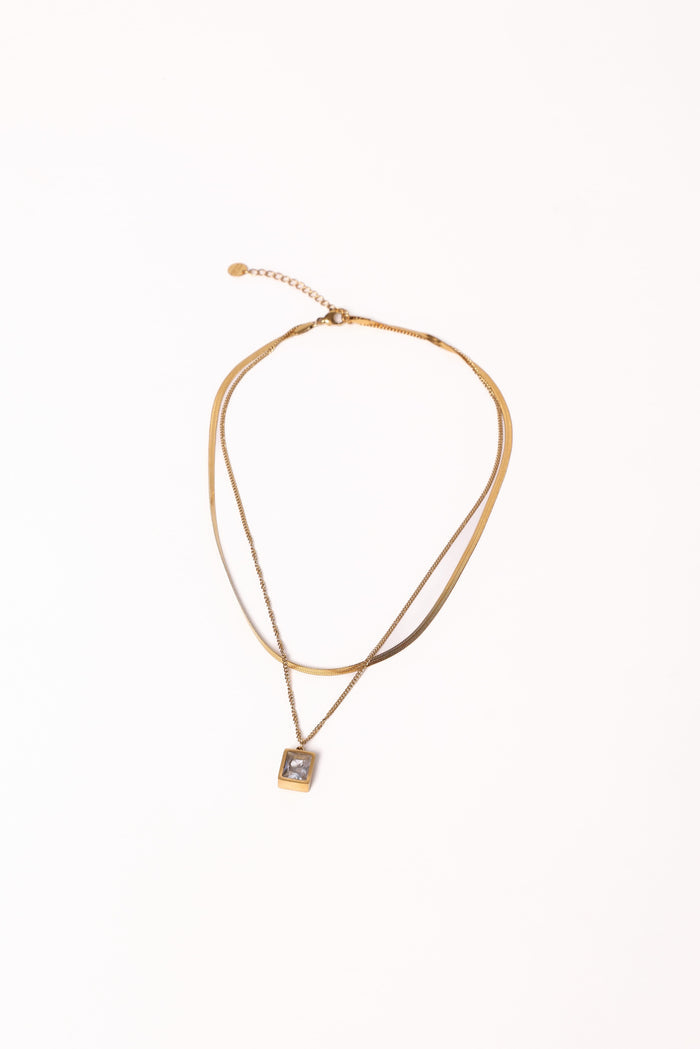 Petal and Pup USA ACCESSORIES Nyssa Necklace - Gold One Size