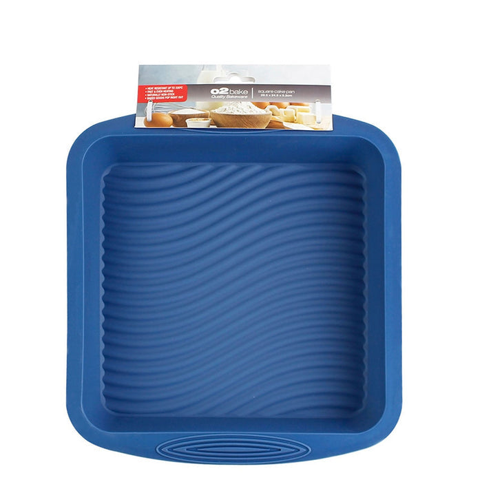 O2 Bake Silicone Square Pan - Blue
