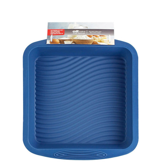 O2 Bake Silicone Square Pan - Blue