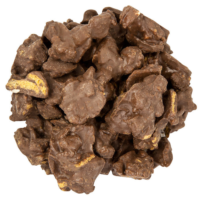OMG's Dark Chocolate Almond and Toffee Graham Cluster Candy - 11 LB