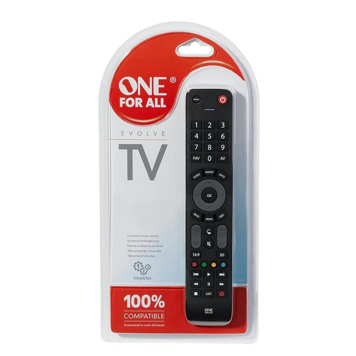 One For All Evolve TV Replacement Remote Control | URC7115