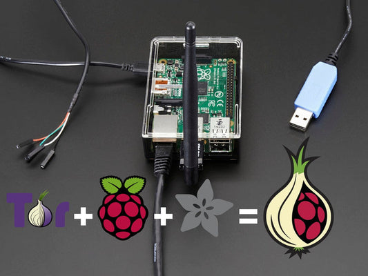 Onion Pi Pack w/Large Antenna - Make a Raspberry Pi B+ Tor Proxy [discontinued] by Adafruit - The Pi Hut