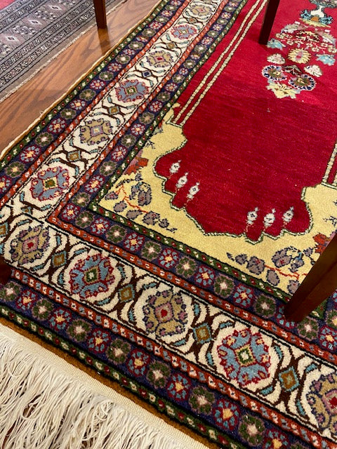 Oriental Prayer Rug.