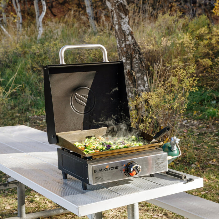 Original 17” Tabletop Griddle with Hood - 17" Griddle with Hood | Blackstone Products