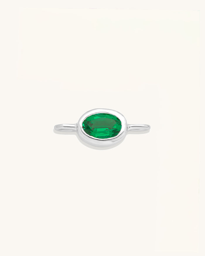 Oval Gemstone Connector