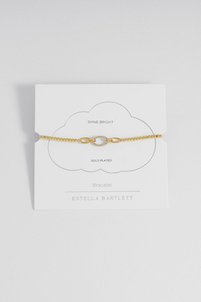 Oval Link CZ Louise Bracelet