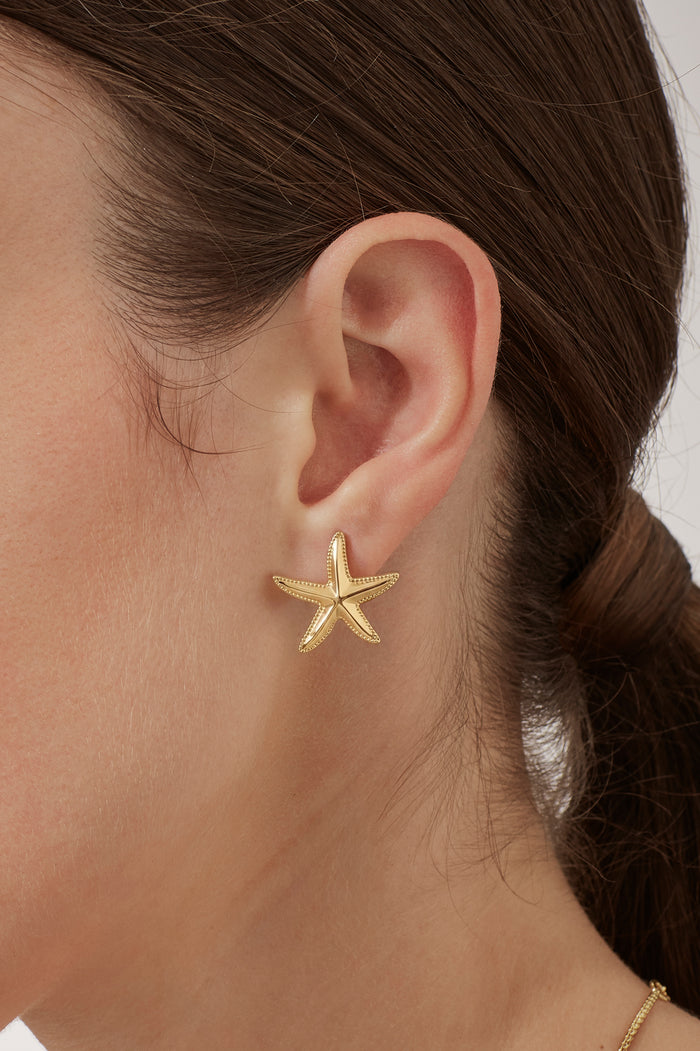 Oversized Starfish Stud Earrings