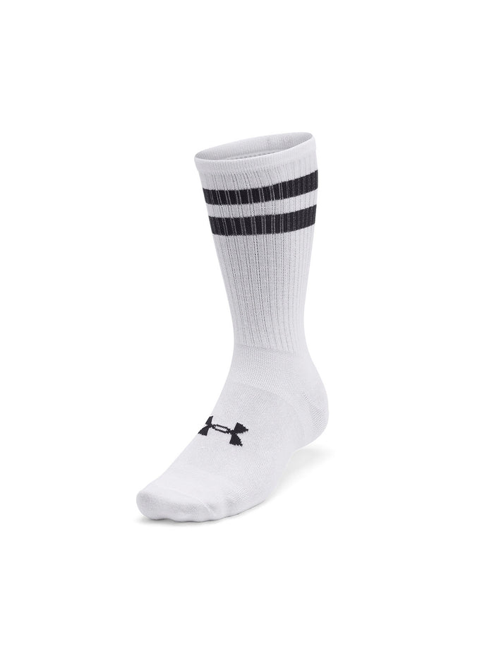 Calcetín unisex Under Armour essential pack de 6 blanco
