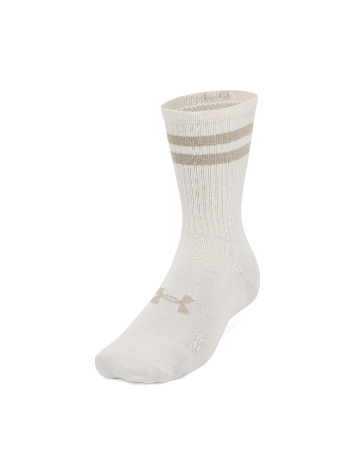 Calcetín unisex Under Armour essential pack de 6 café