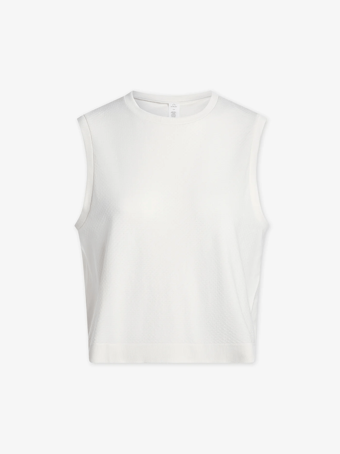 Page Seamless Crop Tank in Snow White