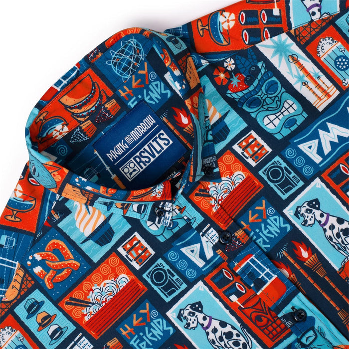 RSVLTS RSVLTS Mr. Morrow Collection "Hey, Friends" _ KUNUFLEX Short Sleeve Shirt