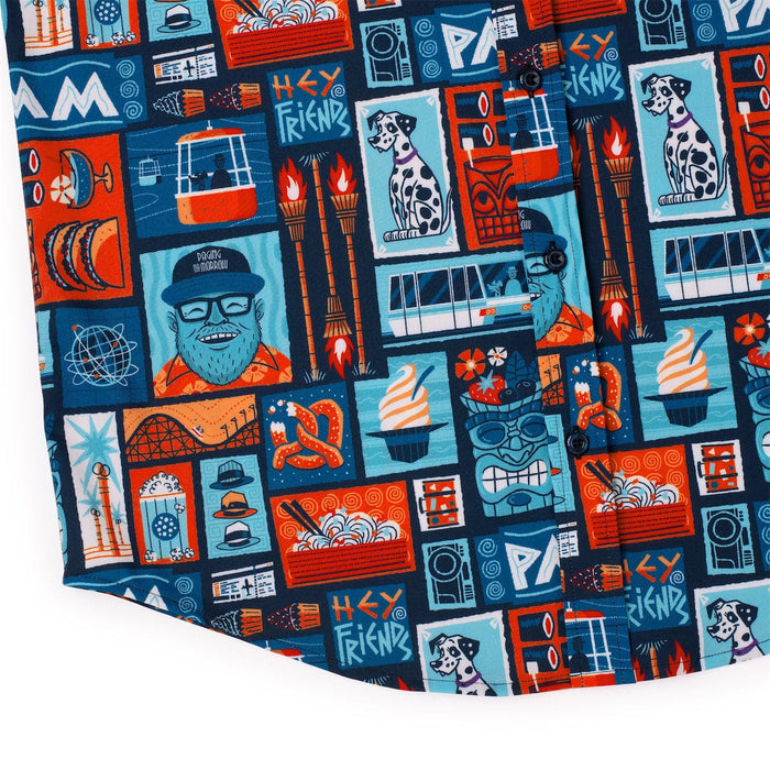 RSVLTS RSVLTS Mr. Morrow Collection "Hey, Friends" _ KUNUFLEX Short Sleeve Shirt